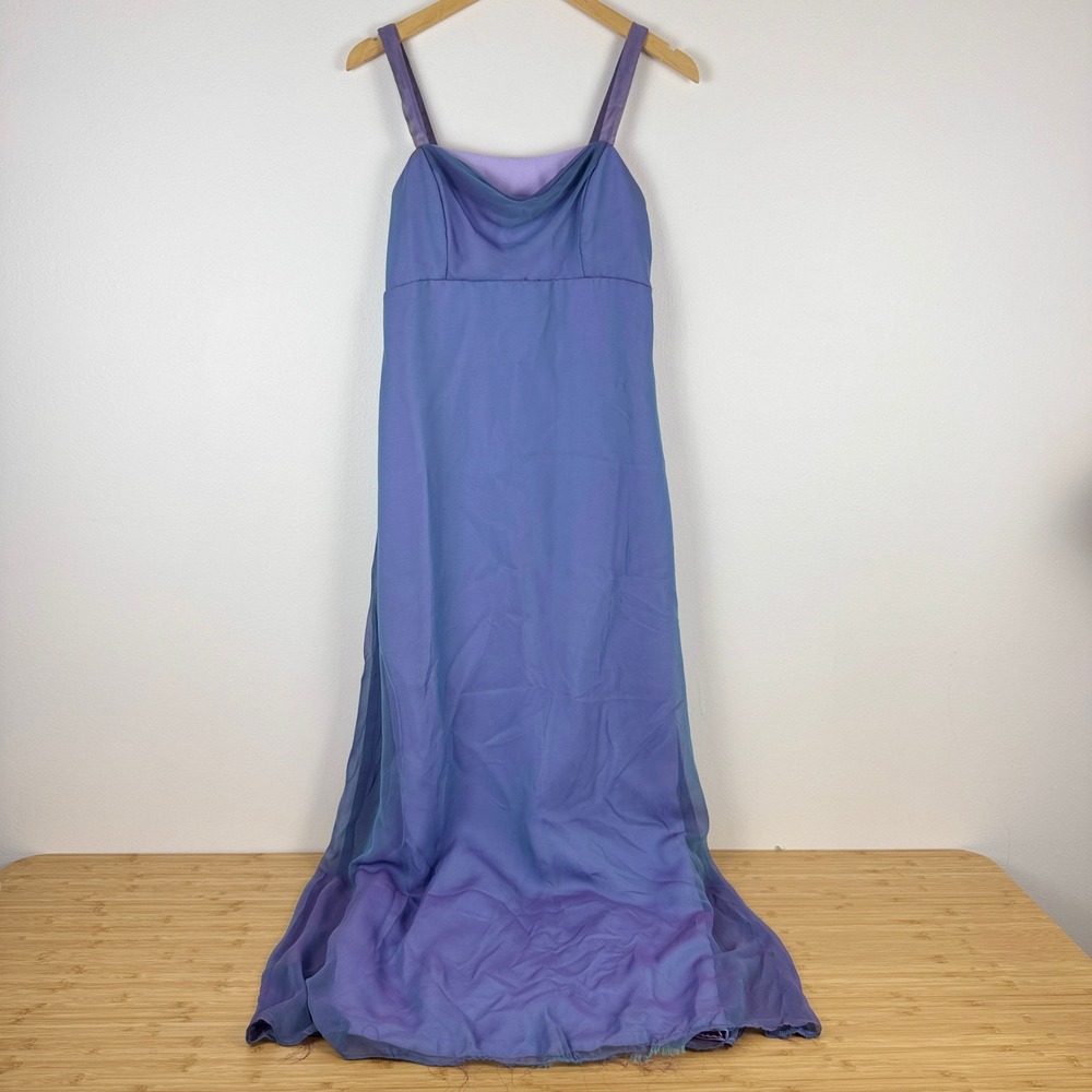 Vintage Nadine Dress Chiffon 1199 Size 9 Purple Lavender Cowl‎ Neck USA Prom